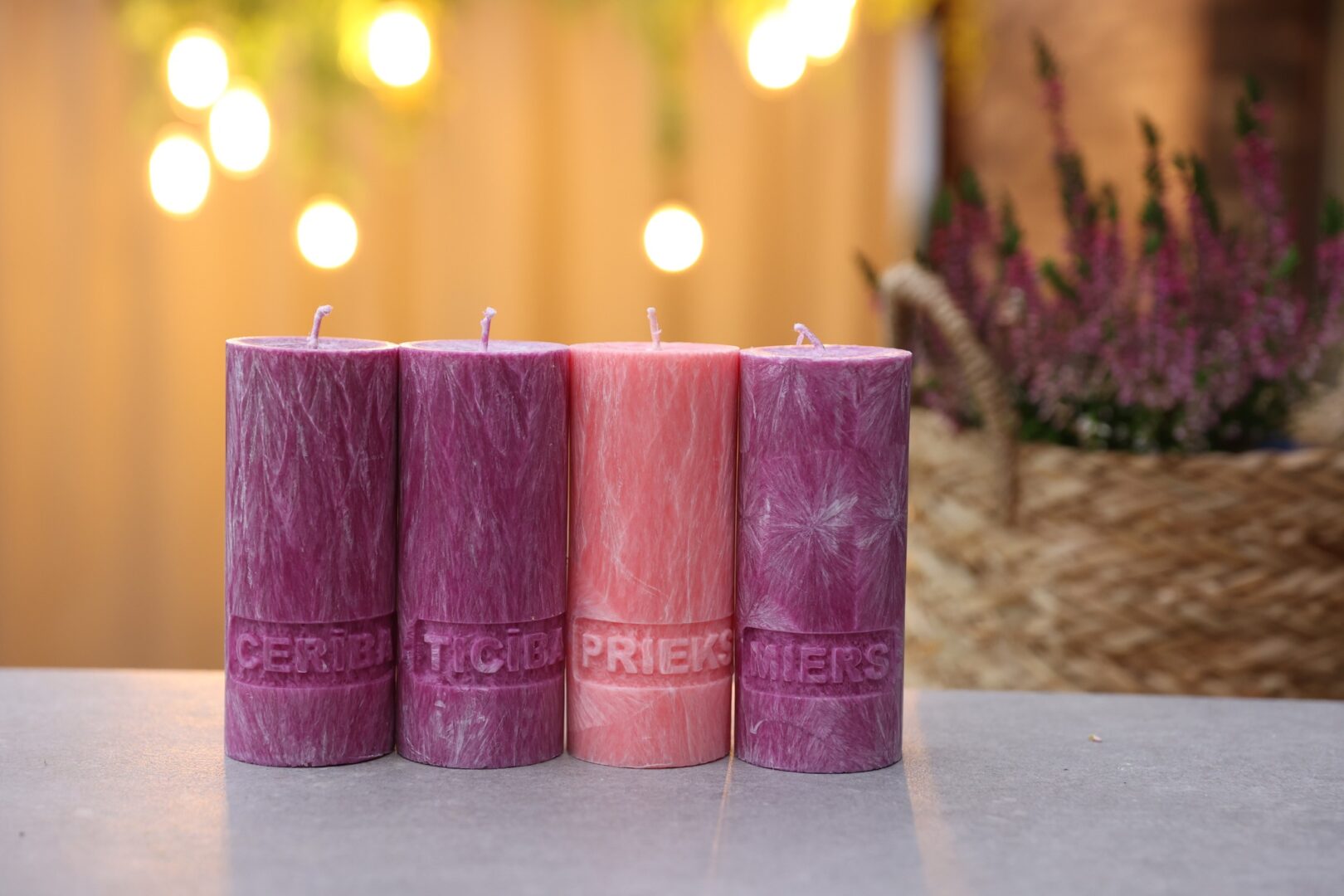 Advento žvakių rinkinys