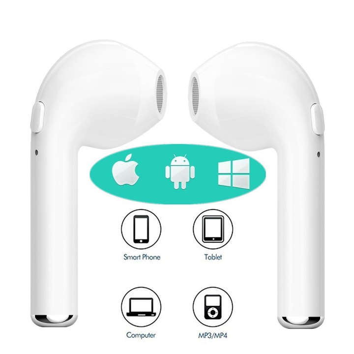 Belaidės Ausinės BT I7S TWS Su „POWERBANK“