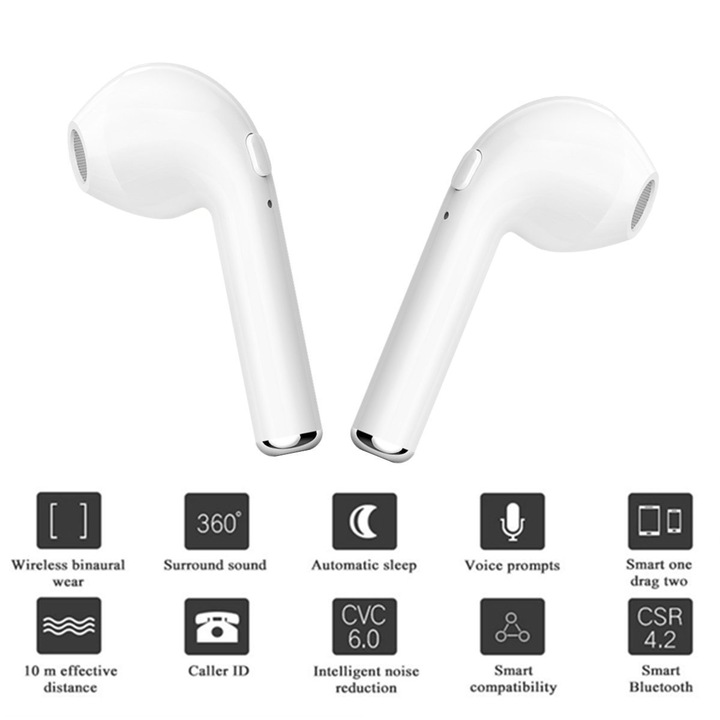 Belaidės Ausinės BT I7S TWS Su „POWERBANK“