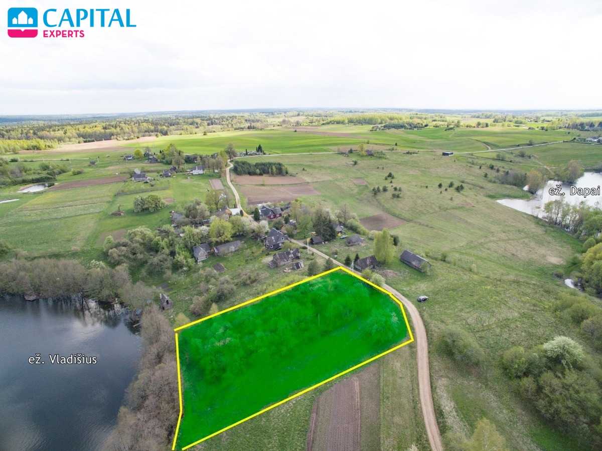 Parduodama 44,47 a sena sodyba prie Vladišiaus ež., Trakų raj.