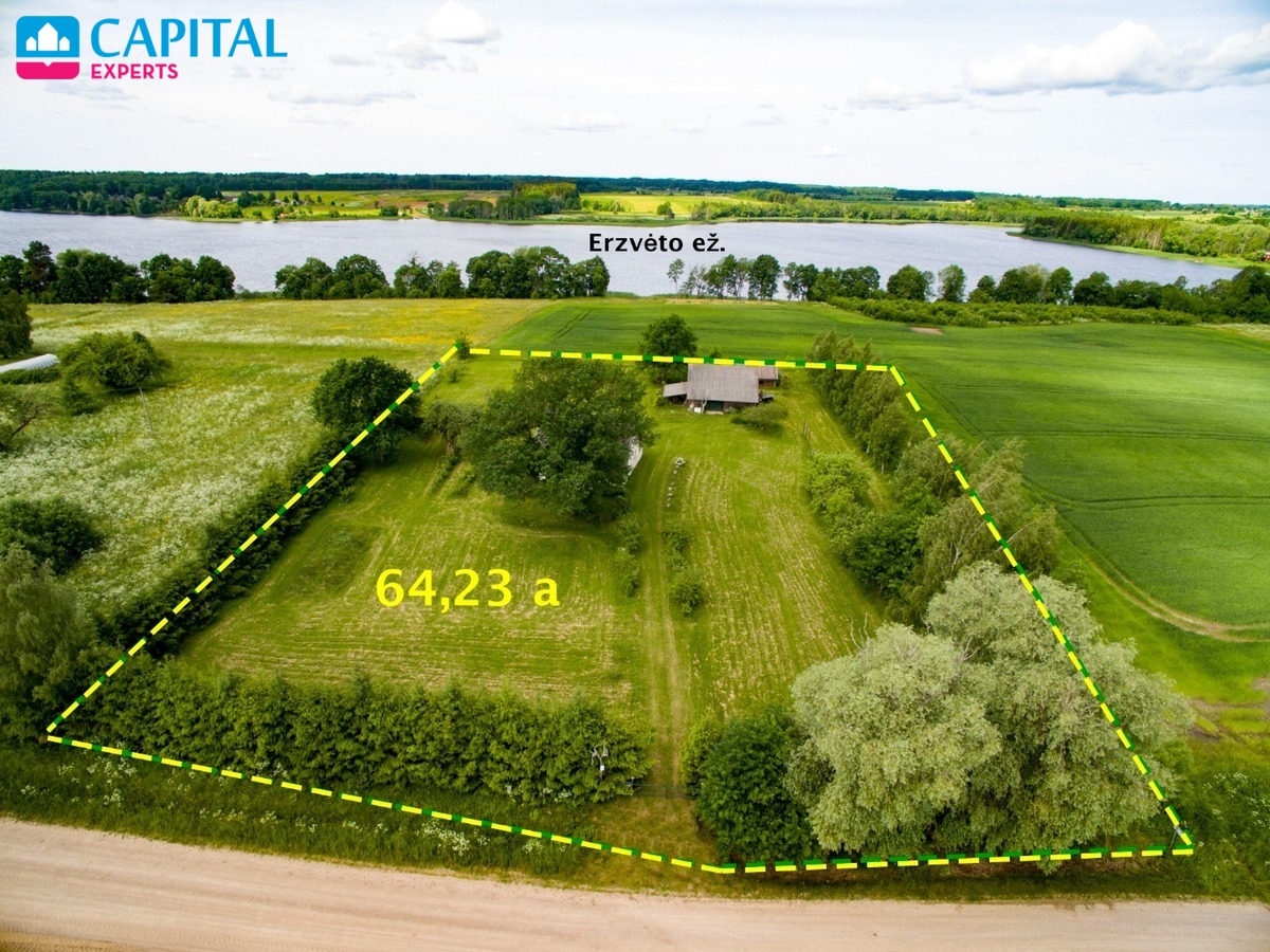 Parduodama sodyba greta Erzvėto ežero, Erzvėto k., Ignalinos raj.