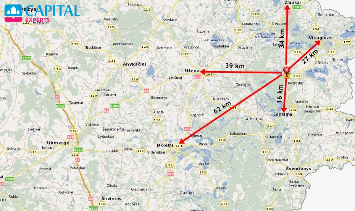 Parduodama 1,72 ha sodyba prie miško Jurgėnų kaime, Ignalinos raj.