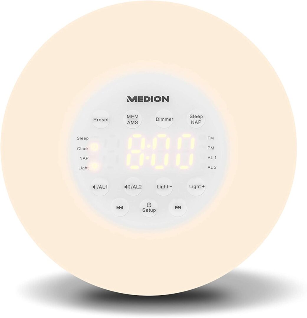 MEDION P66080 Šviečiantis Radijo Žadintuvas