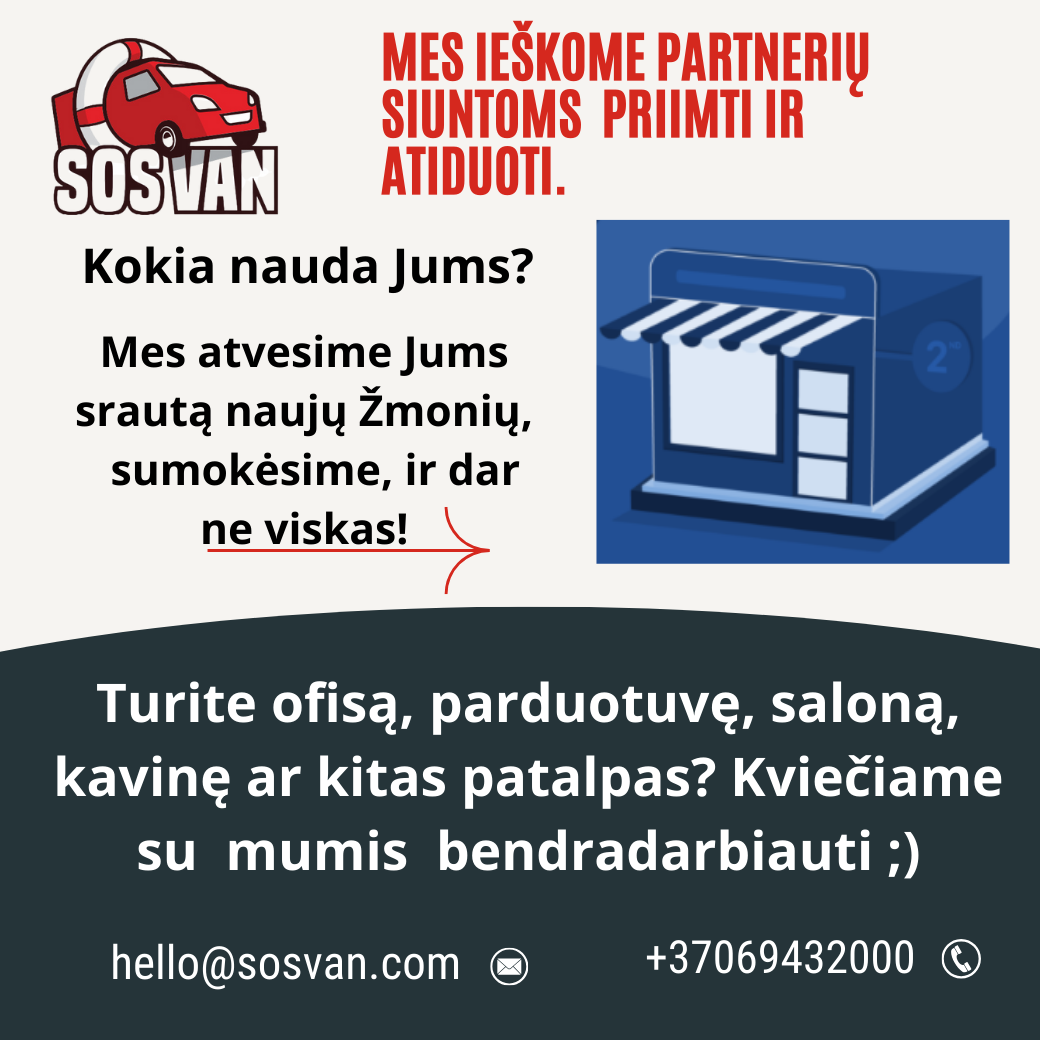 Ieškomi siuntų surinkimo punktai.