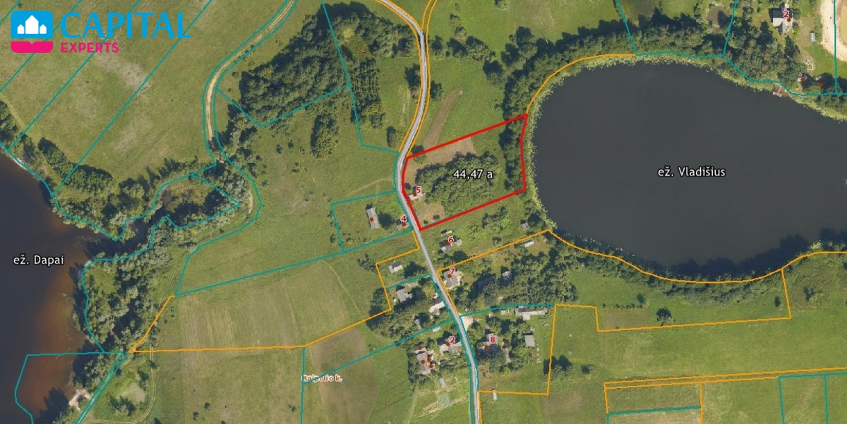 Parduodama 44,47 a sena sodyba prie Vladišiaus ež., Trakų raj.