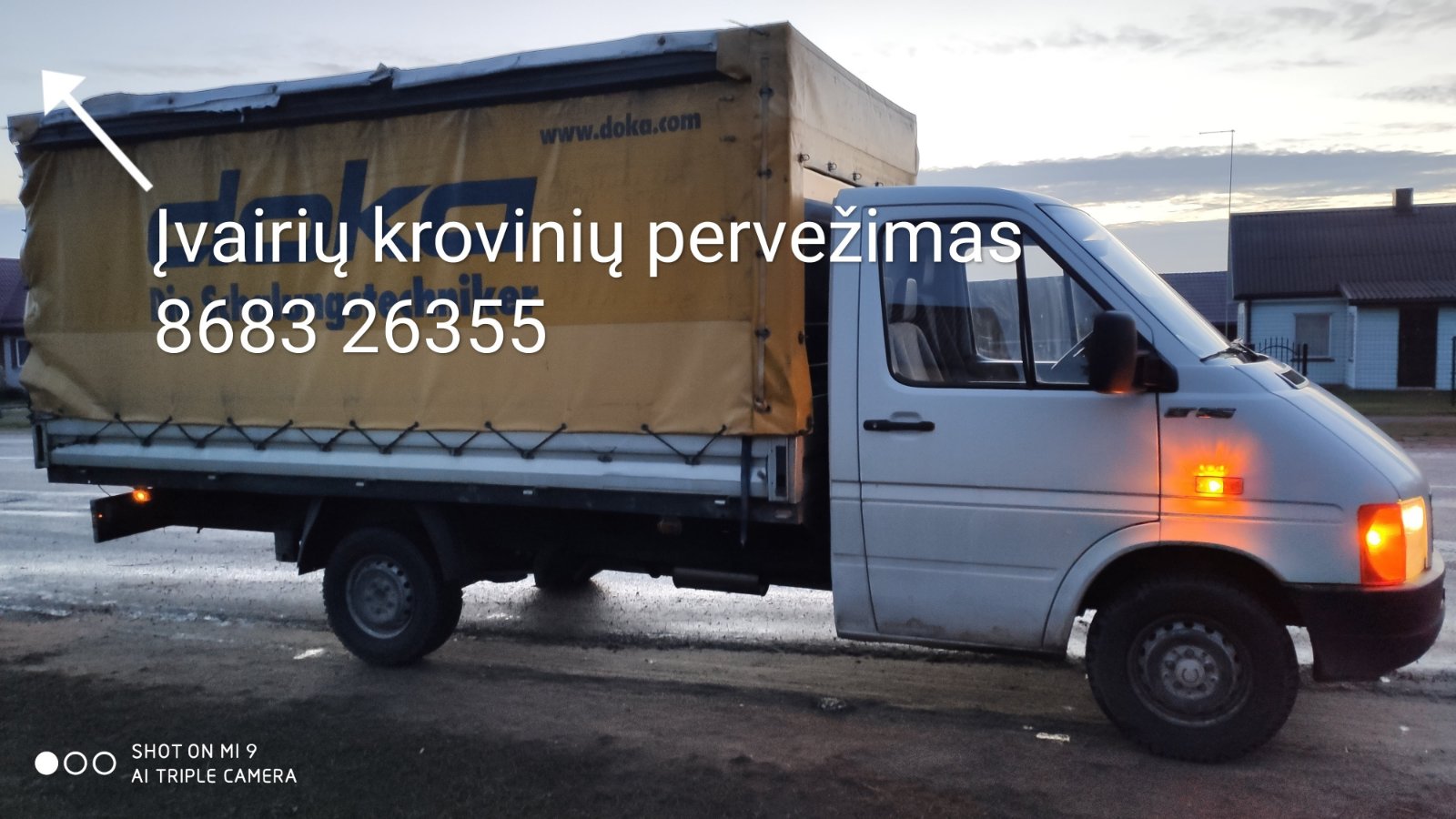 Įvairių krovinių, baldų pervežimas