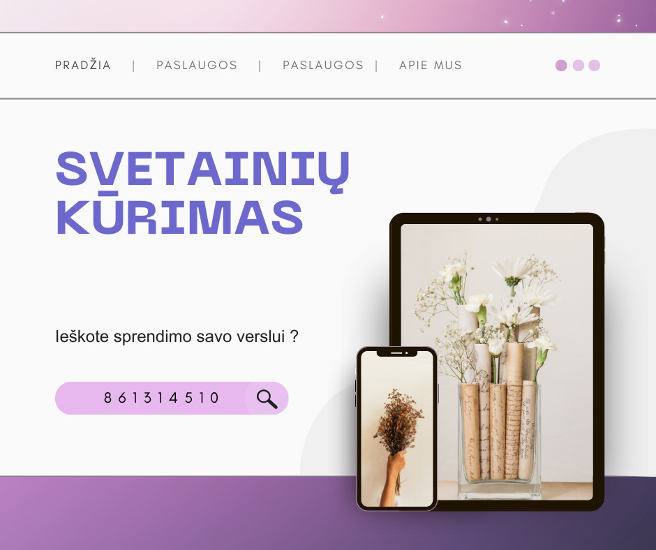 Reklamos paslaugos. Reklama internete.