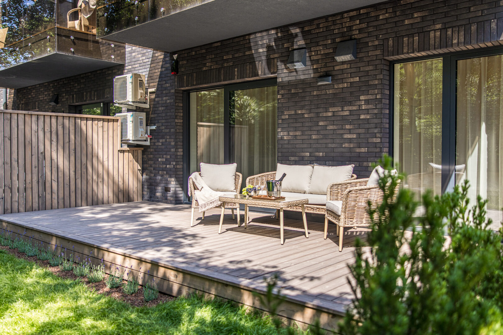 2 k. apartamentai su terasa prie jūros Palangoje