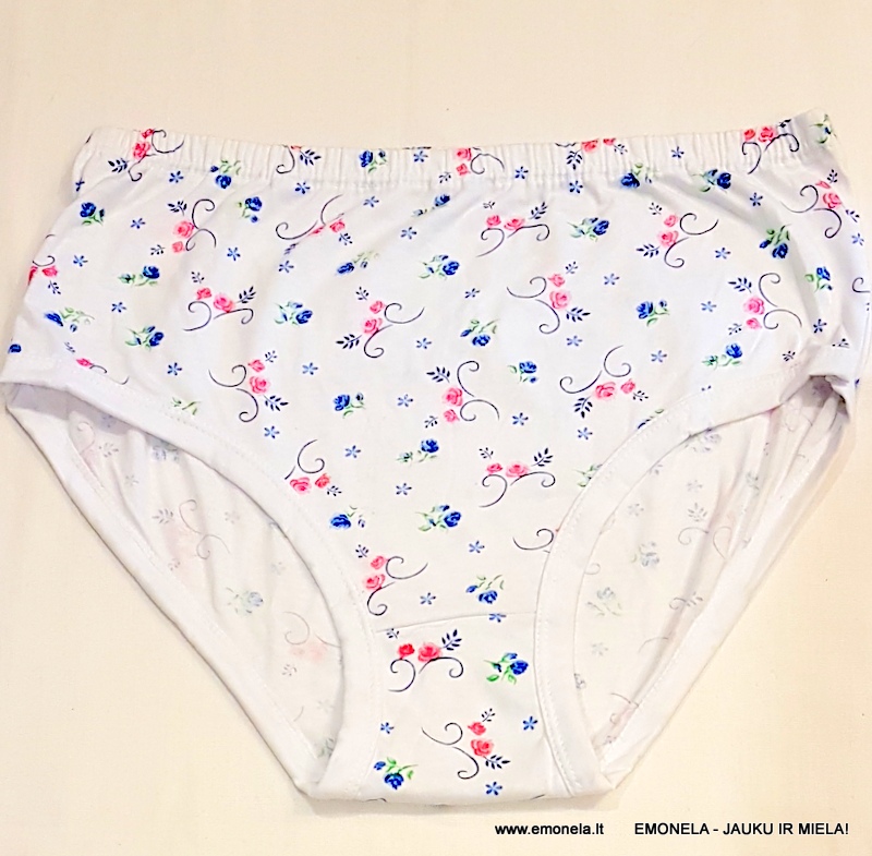 Apatinės kelnaitės moterims, XL ir 3 XL dydžiai, kaina 2,50 €