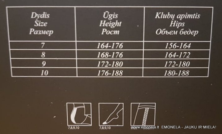Pėdkelnės 60 den Didelis Dydis 10+