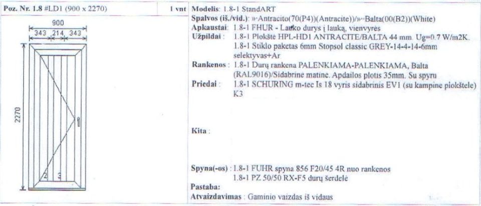 Nauji langai ir durys už pusę kainos