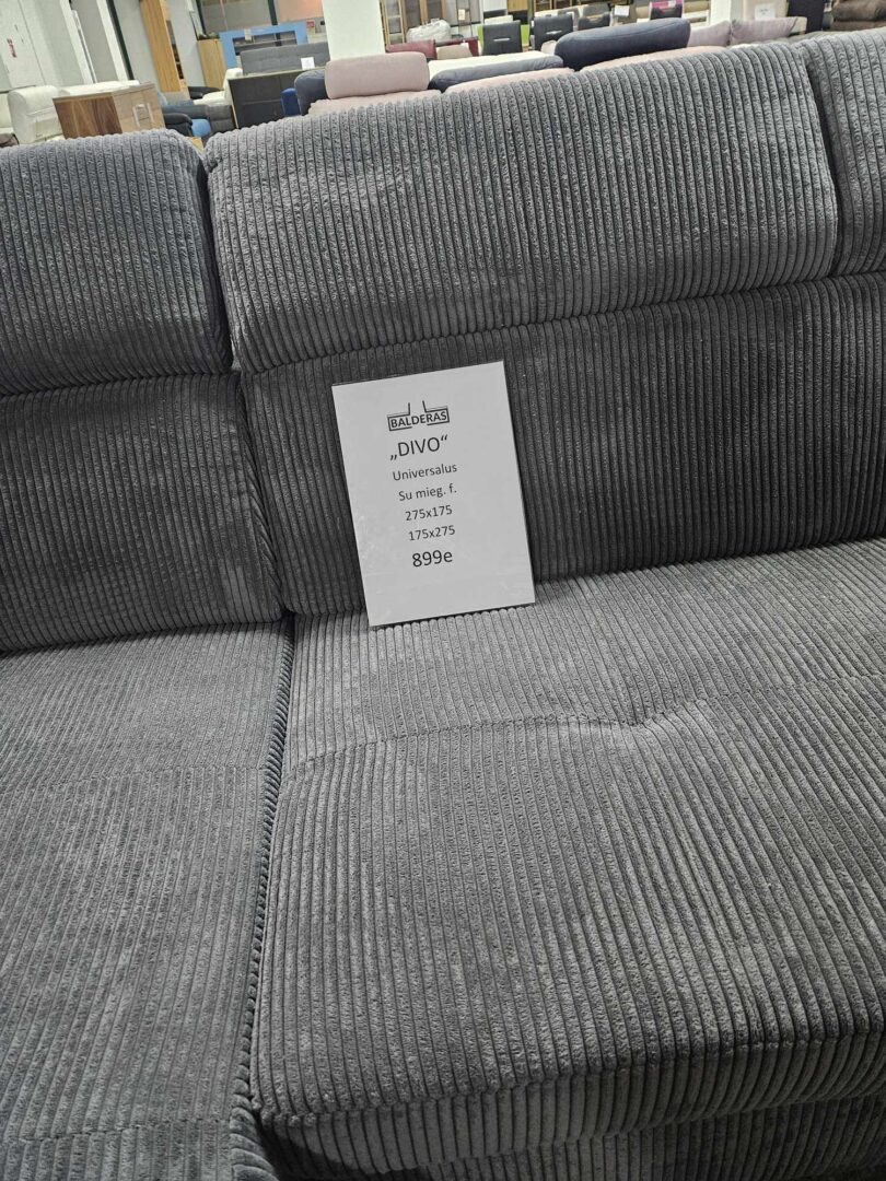 Minkštas kampas “Divo ” su miego funkcija ir dėže patalynei