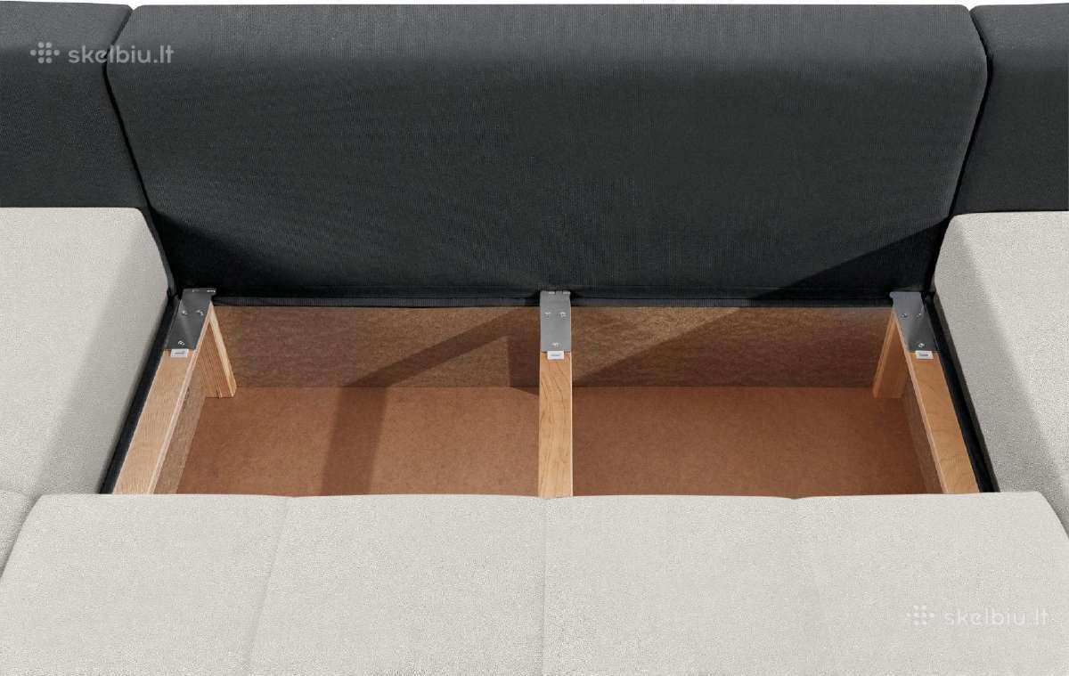 Minkštas kampas „Josy2” su miego funkcija+dėžė