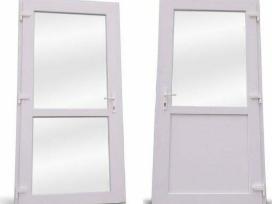 Naujos plastikinės lauko durys