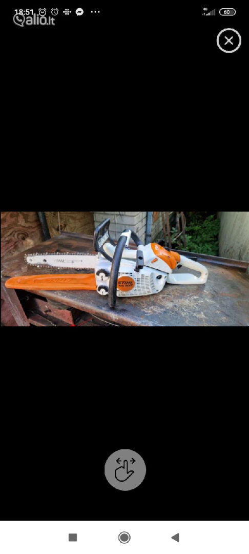 Fyrminiai benzininniai pjuklai „Stihl.” ir kiti su garantija