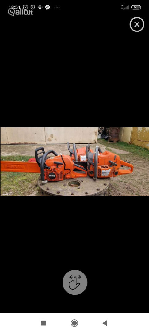 Fyrminiai benzininniai pjuklai „Stihl.” ir kiti su garantija