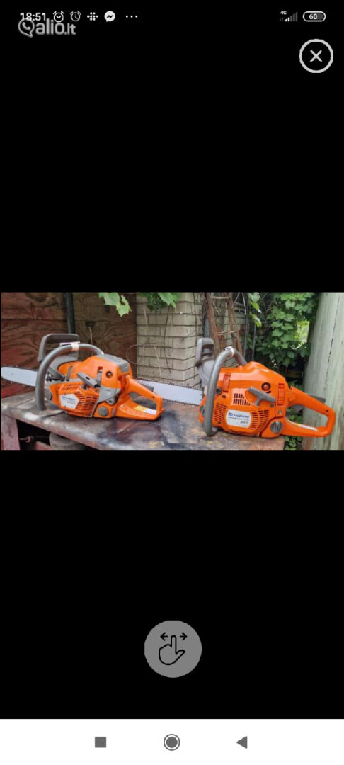 Fyrminiai benzininniai pjuklai „Stihl.” ir kiti su garantija
