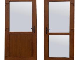 Naujos plastikinės lauko durys