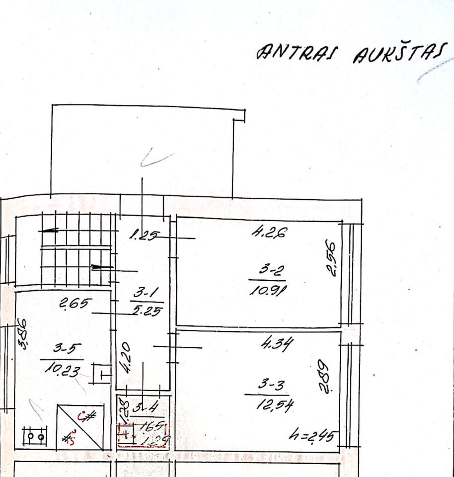 Parduodamas 2 kambarių butas, Klaipėdos r