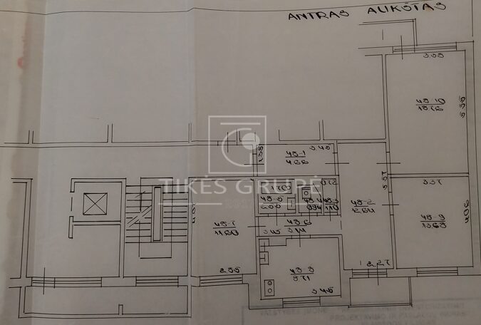 3 kambarių su holu butas Klaipėdoje, Bandužių g.