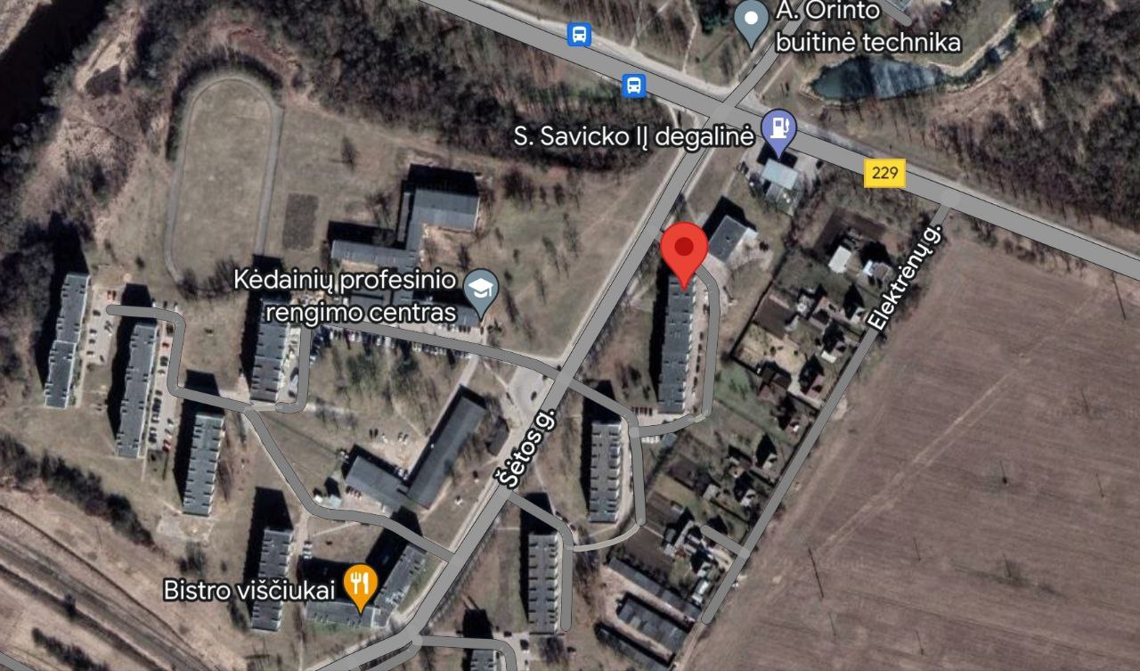 Parduodamas erdvus dviejų kambarių butas Kėdainiuose,