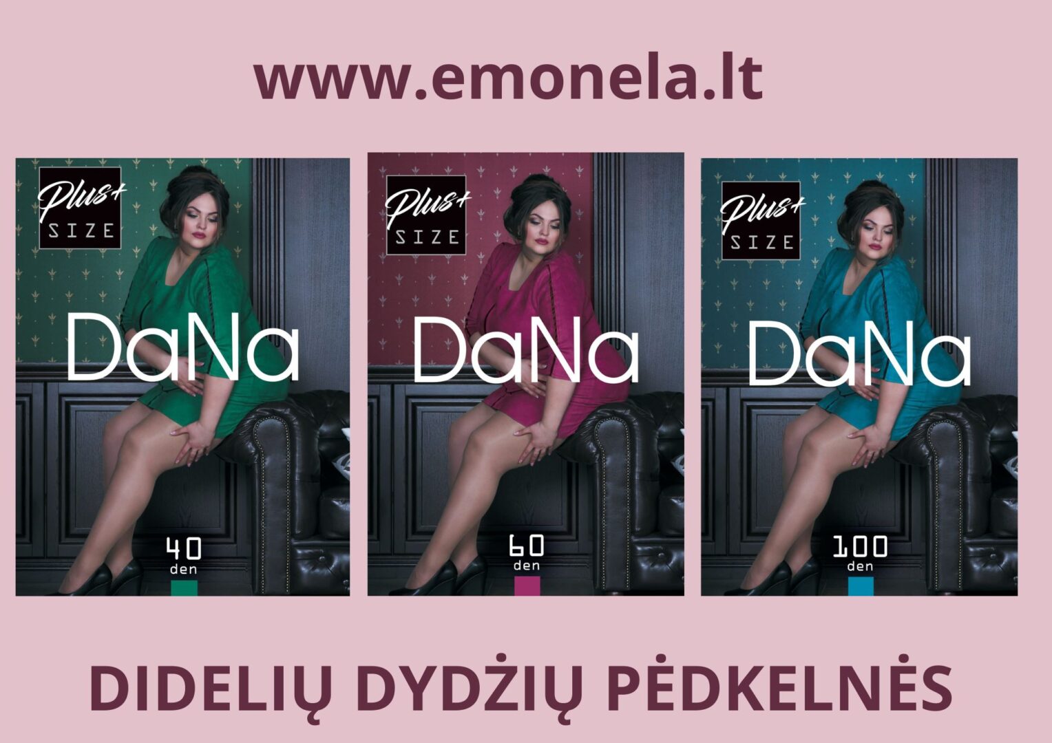 Pėdkelnės 100 den Dydis Plius 10+, tik internetu