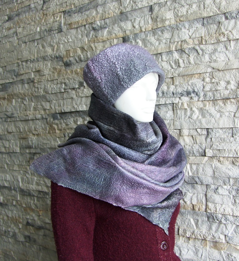 Merino vilnos ir šilko šalikai