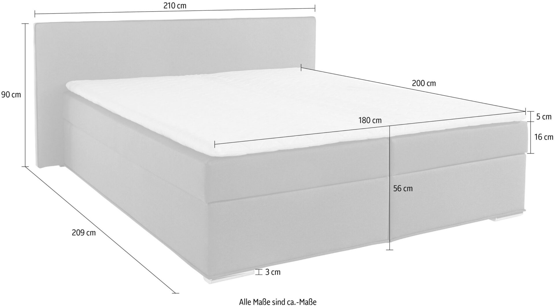 Lova “Kreta” 180x200cm su antčiužiniu