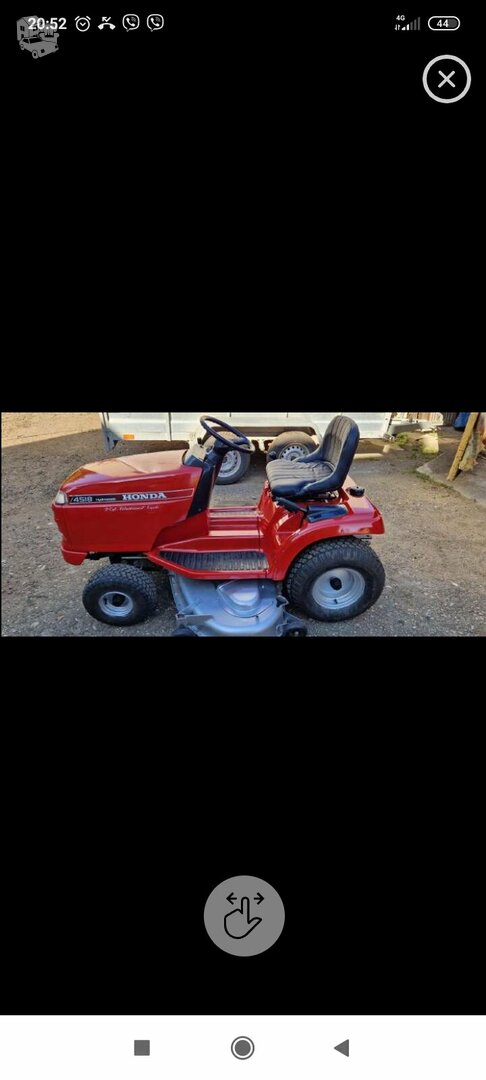 Parduodu naudotus, geros būklės žoliapjoves, traktoriukus „Honda”su garantija.