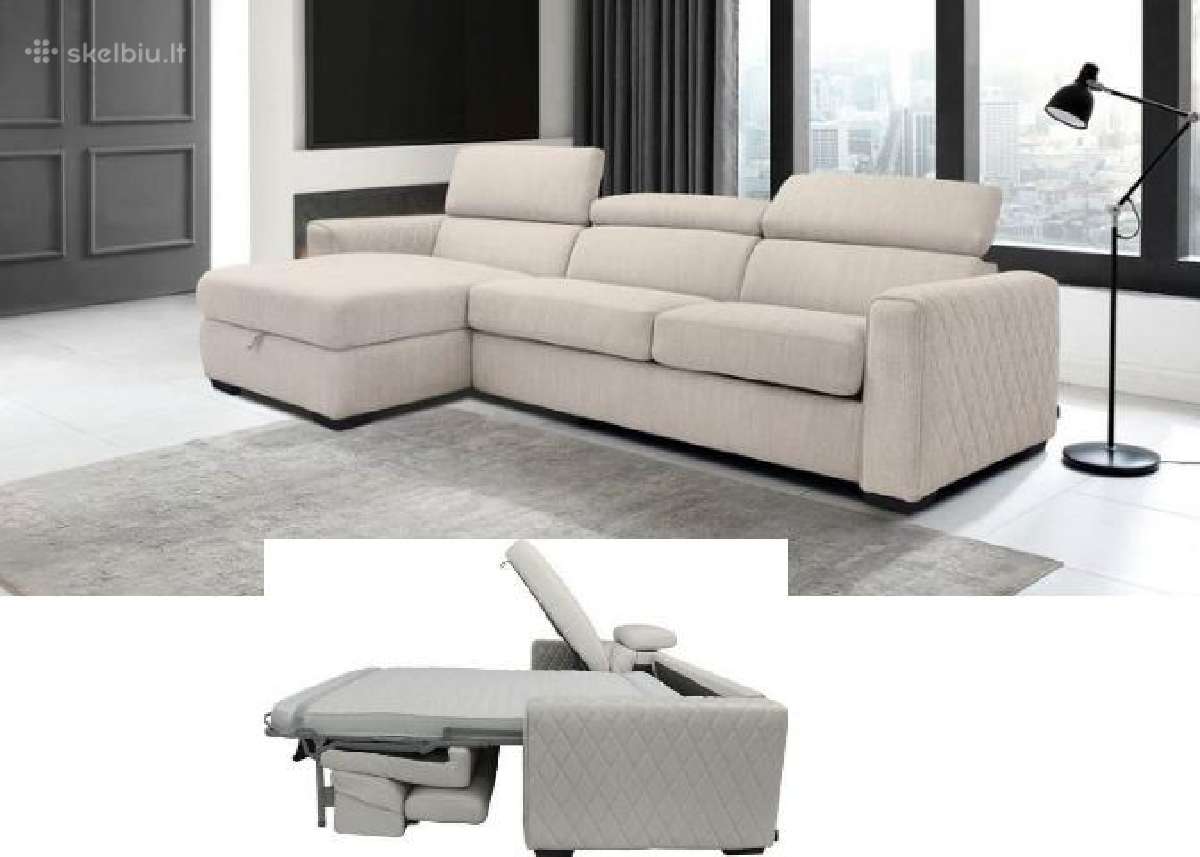 Minkštas kampas „Parkville” su miego funkcija