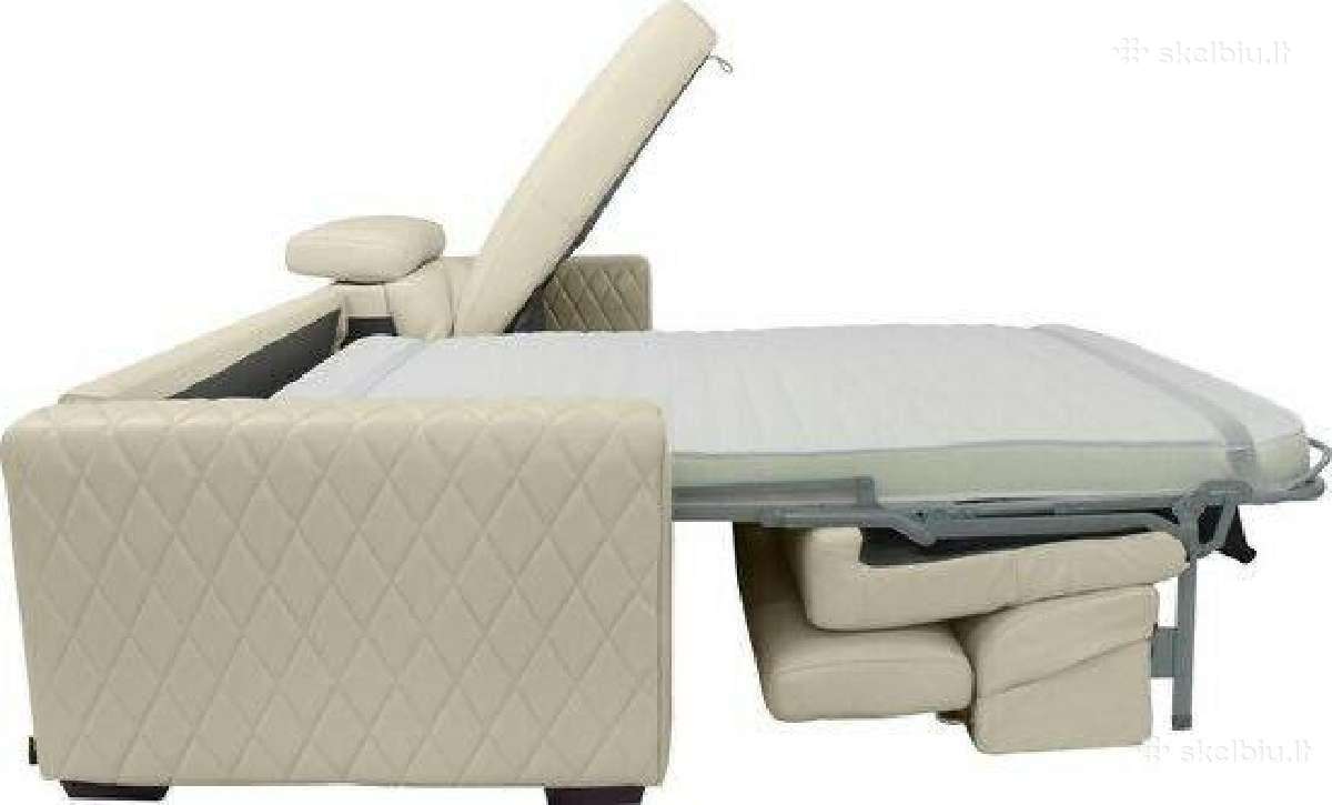 Minkštas odinis kampas „Parkville” su funkcija