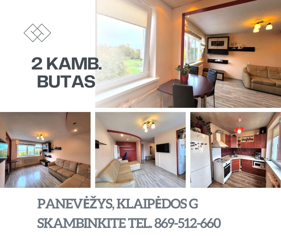 2 kambarių butas Panevėžyje