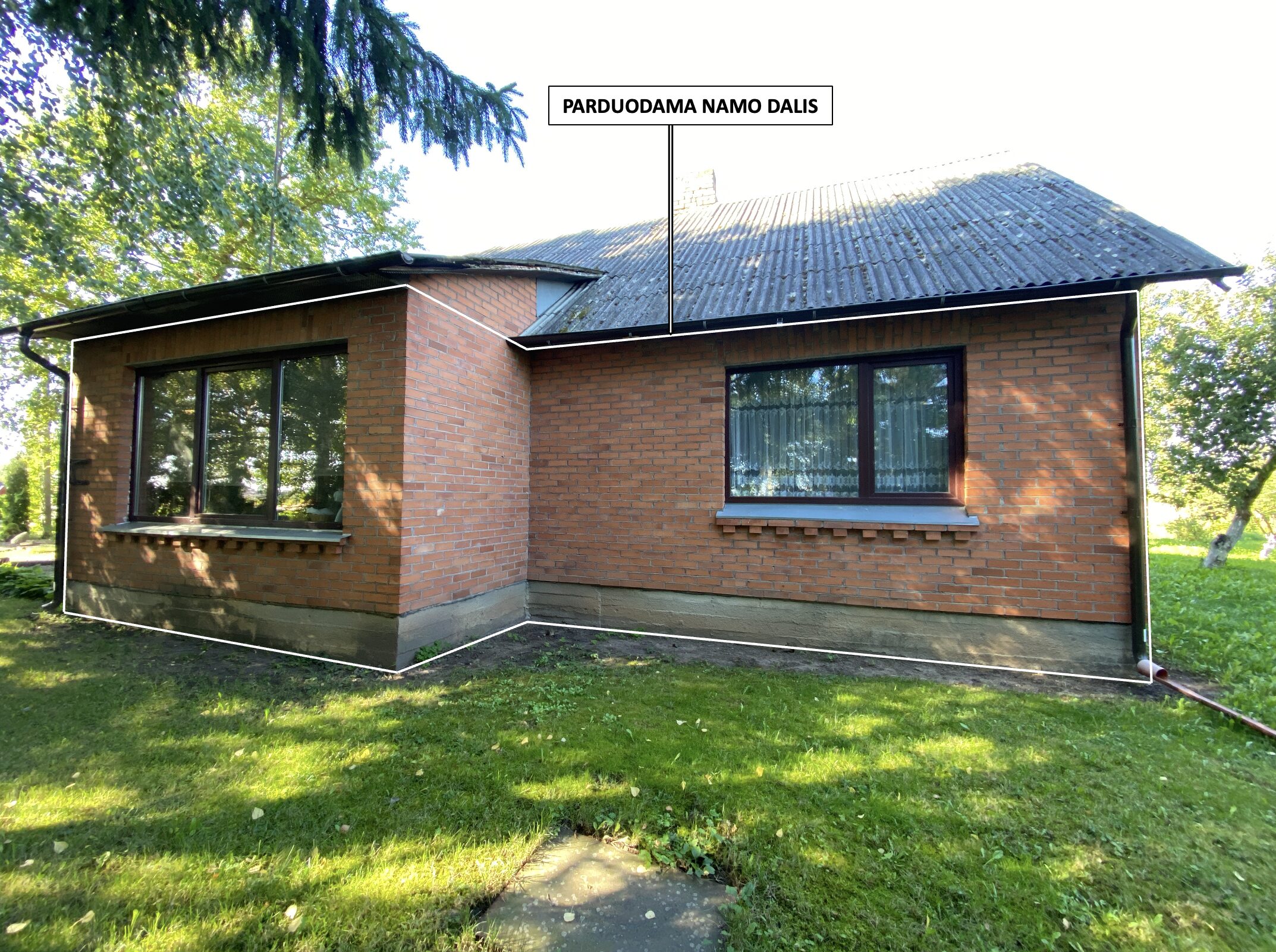 Parduodama Joniškio mieste gyvenamo namo dalis