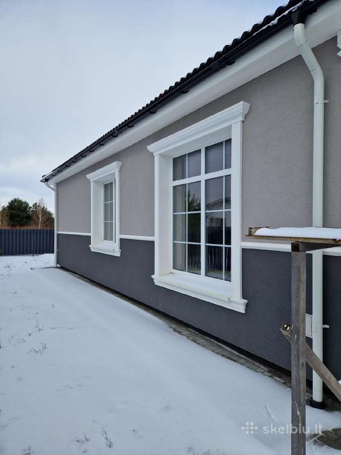 NAUJOS STATYBOS, “A++” KLASĖS, 90M2 MŪRINIS NAMAS DITUVOJE