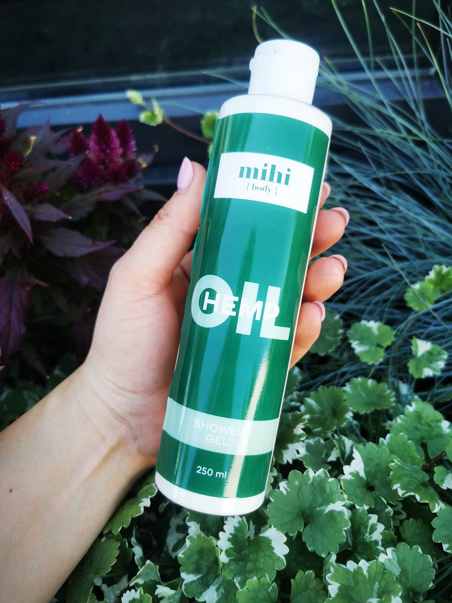 Hemp Oil. Dušo želė