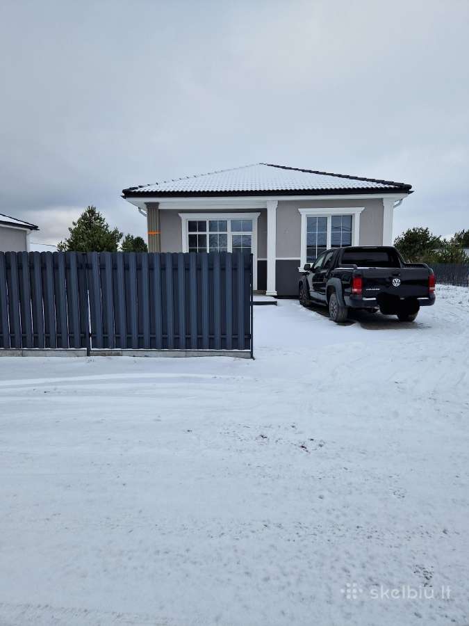 NAUJOS STATYBOS, “A++” KLASĖS, 90M2 MŪRINIS NAMAS DITUVOJE