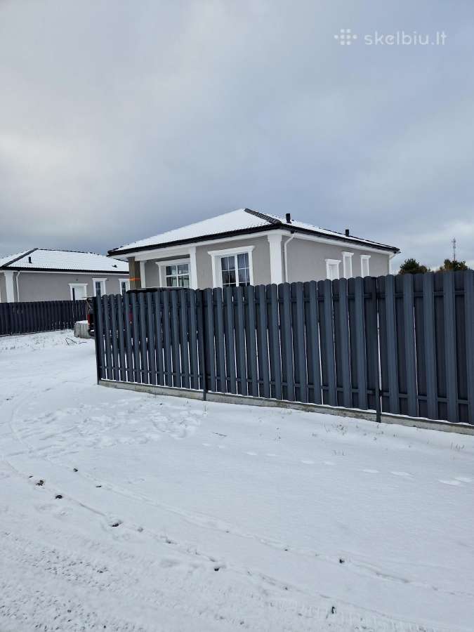 NAUJOS STATYBOS, “A++” KLASĖS, 90M2 MŪRINIS NAMAS DITUVOJE