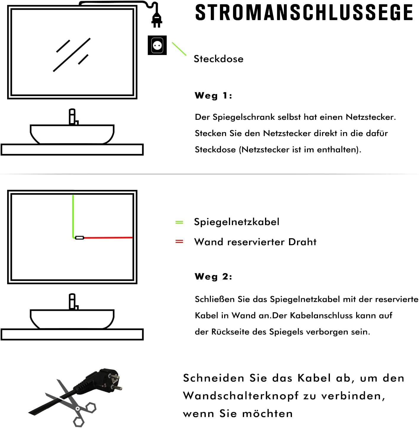 Vonios veidrodinė spintelė su LED apšvietimu. 80 x 13,5 x 60 cm.
