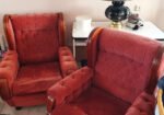 Sofa + foteliai senovinio prabangaus stiliaus, gera būklė