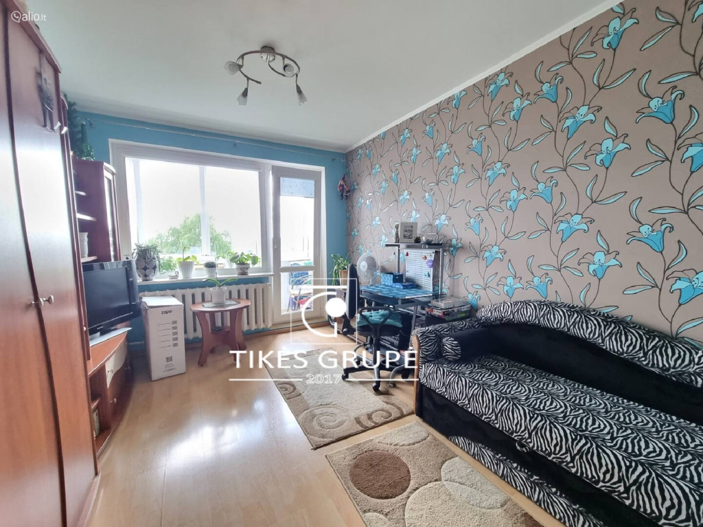 Klaipėdos r. sav. Gargžduose., parduodamas erdvus ir jaukus 3 kambarių butas miesto centre. Buto plotas — 61.29 kv. m., 5 aukštas iš 5.