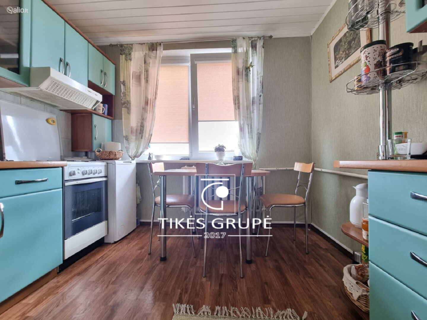 Klaipėdos r. sav. Gargžduose., parduodamas erdvus ir jaukus 3 kambarių butas miesto centre. Buto plotas — 61.29 kv. m., 5 aukštas iš 5.