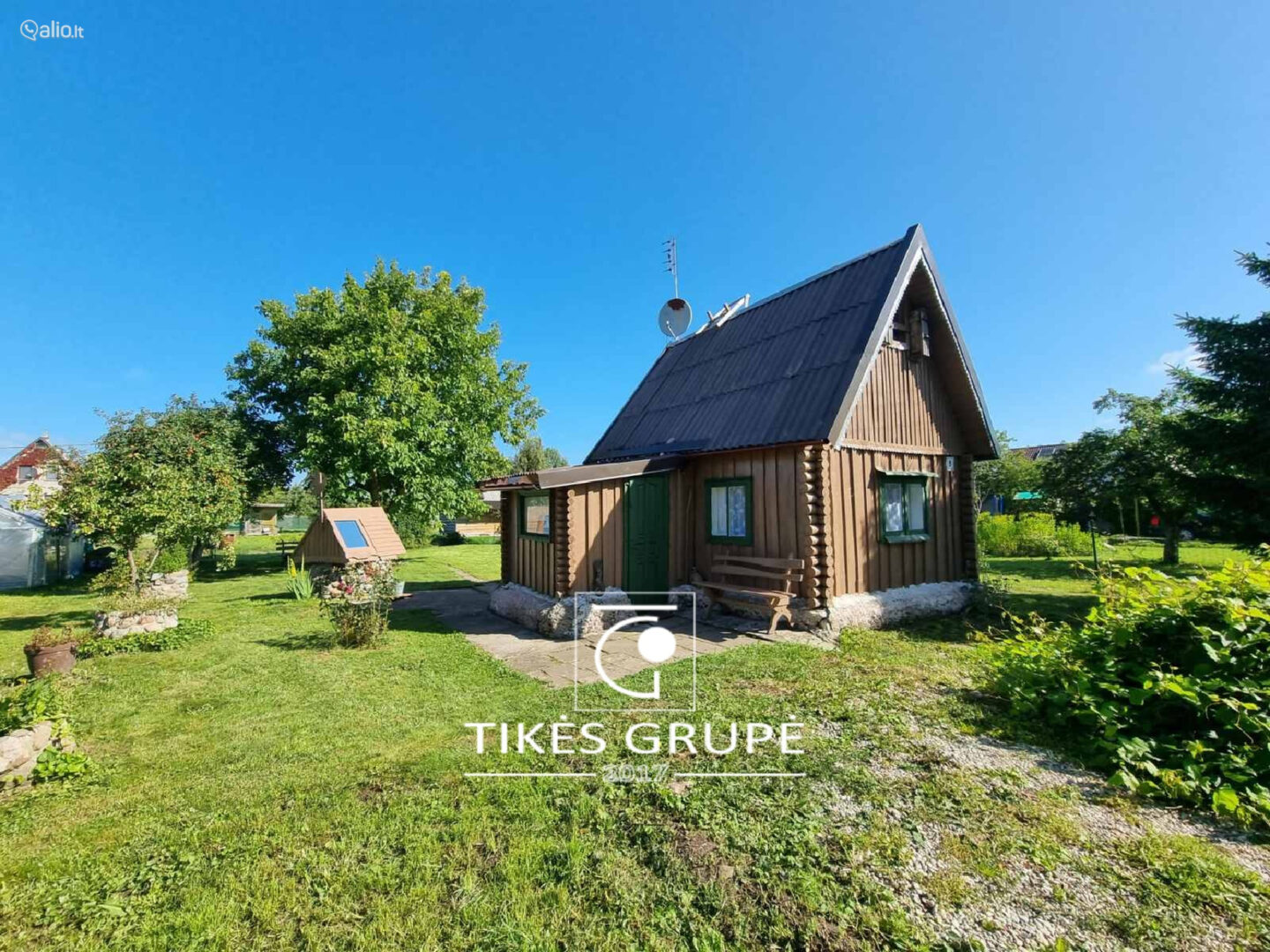 Klaipėdos r., Agluona s/b parduodamas 6 arų sodo sklypas su namu. Namo plotas ~ 20 kv.m.