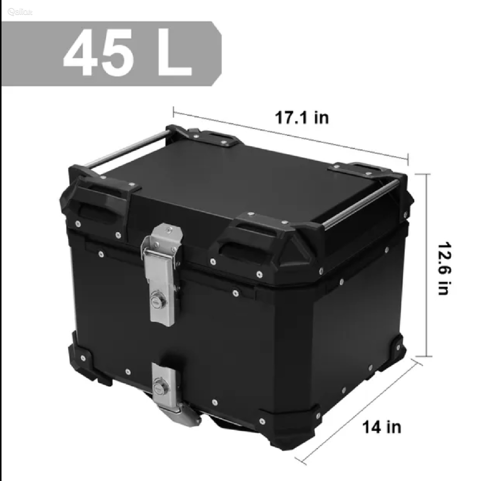 Centrinė moto dėže 45l + padas