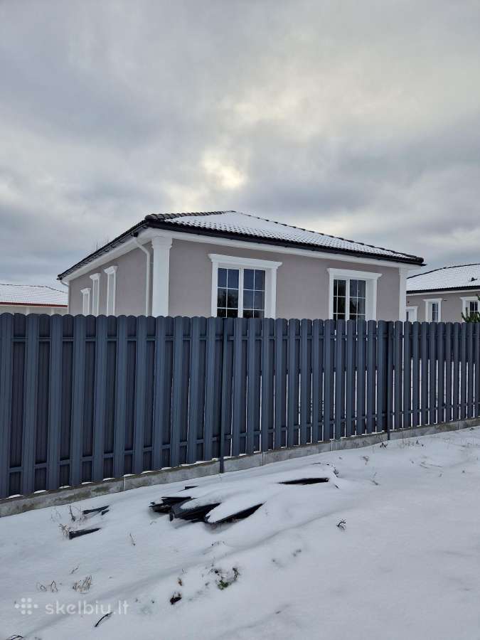 NAUJOS STATYBOS, “A++” KLASĖS, 90M2 MŪRINIS NAMAS DITUVOJE