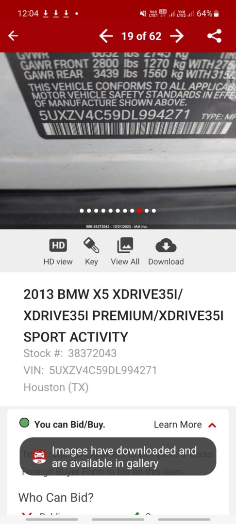 Bmw x5 35i xdrive 2013