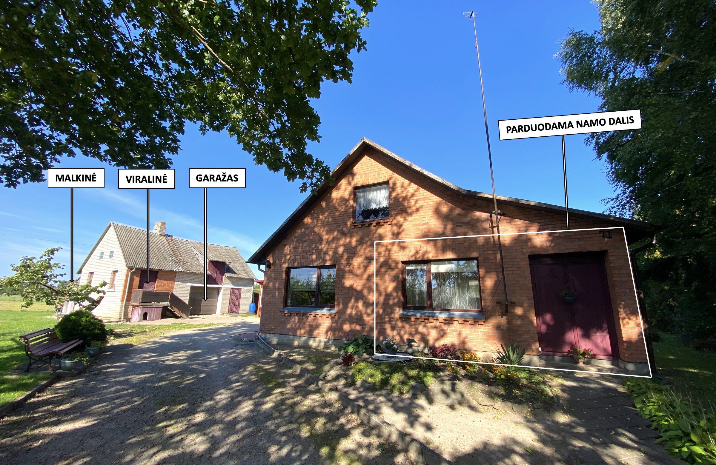 Parduodama Joniškio mieste gyvenamo namo dalis