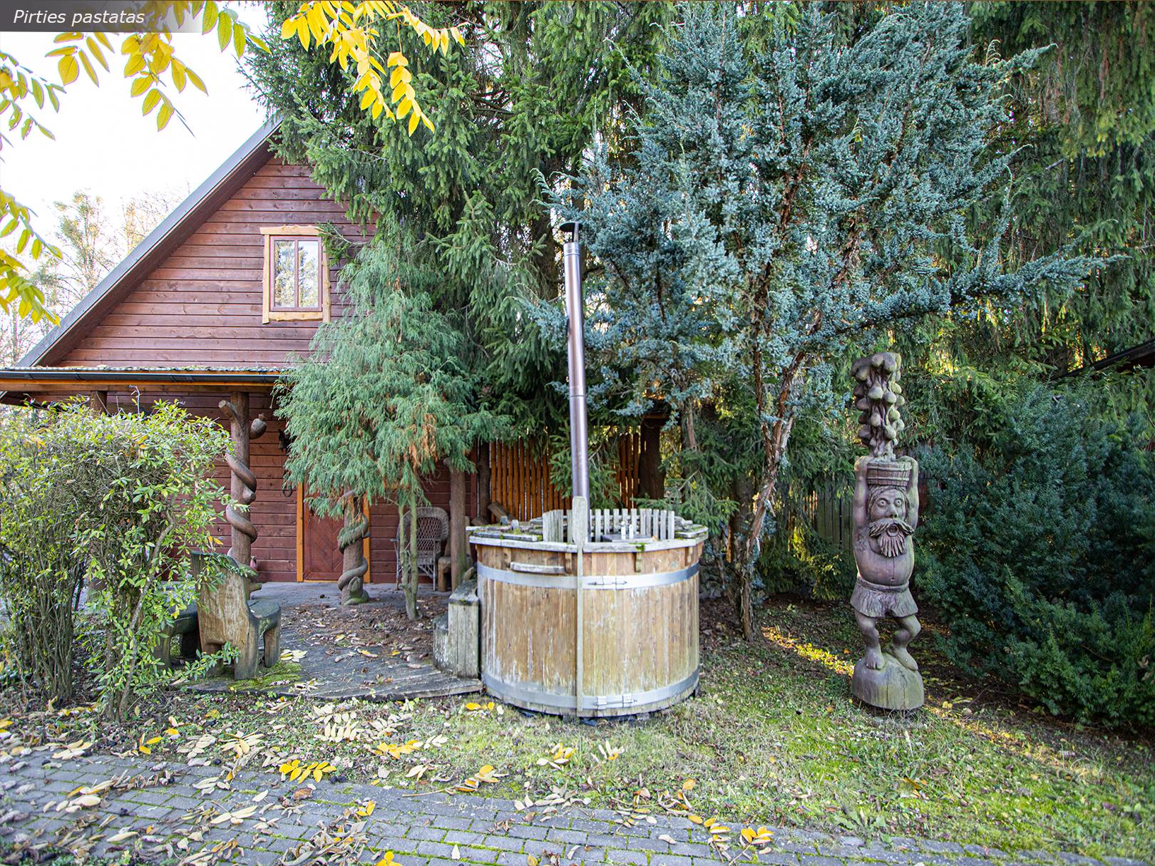 Šalia miško parduodama sodyba su rąstiniu namu