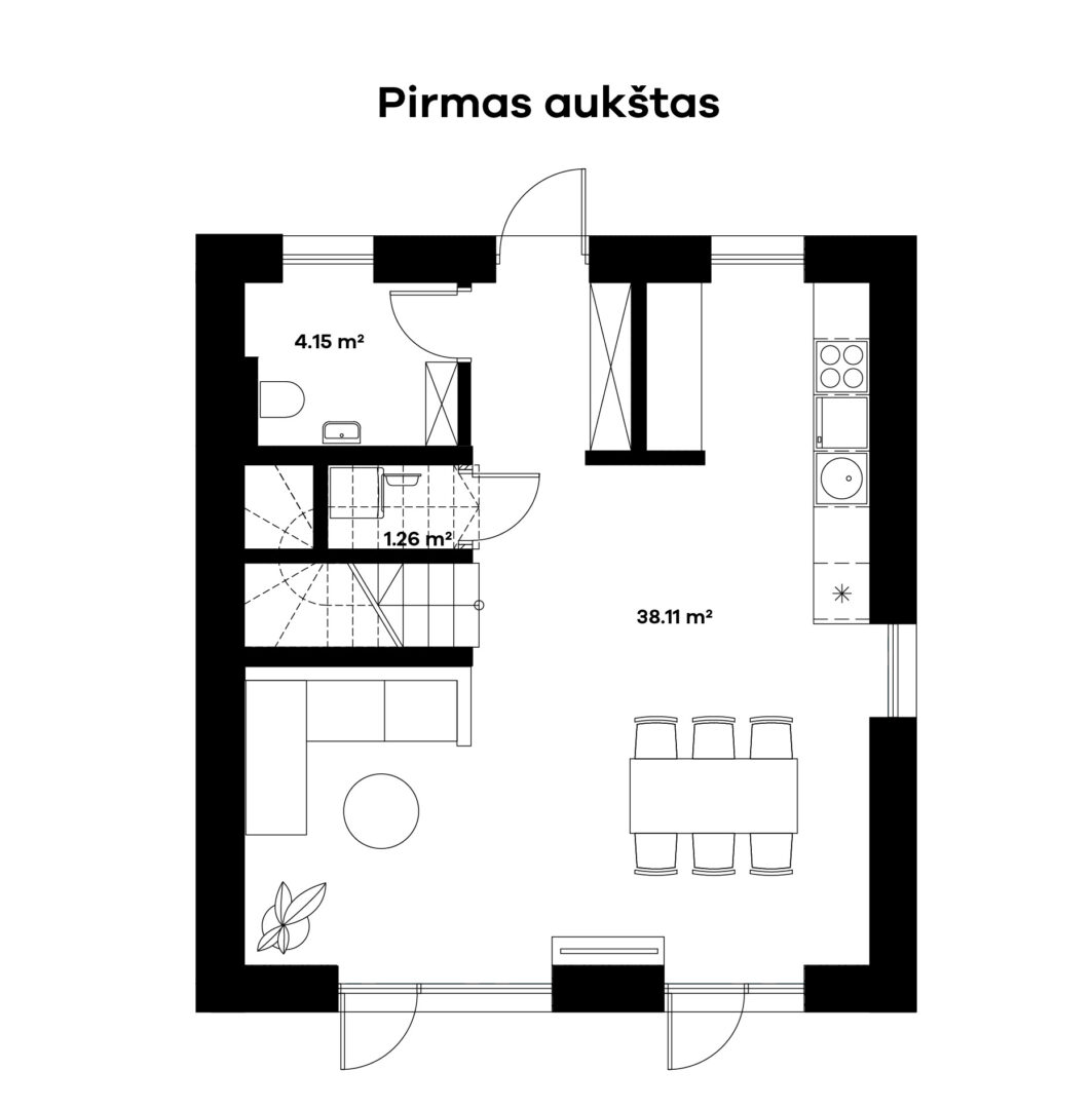 Parduodamas naujas kotedžas Domeikavoje