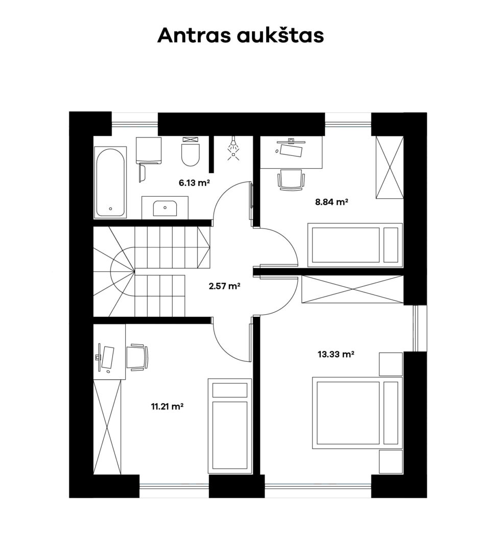 Parduodamas naujas kotedžas Domeikavoje