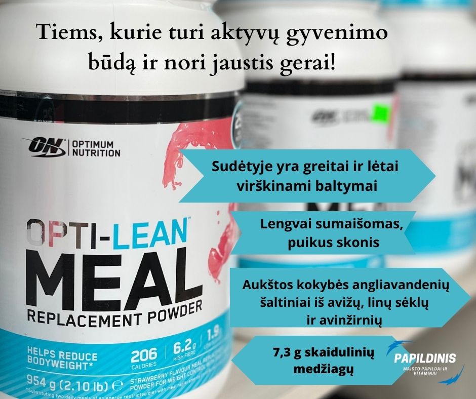 Optimum Nutrition Opti-Lean Meal Replacement maisto papildais su baltymai